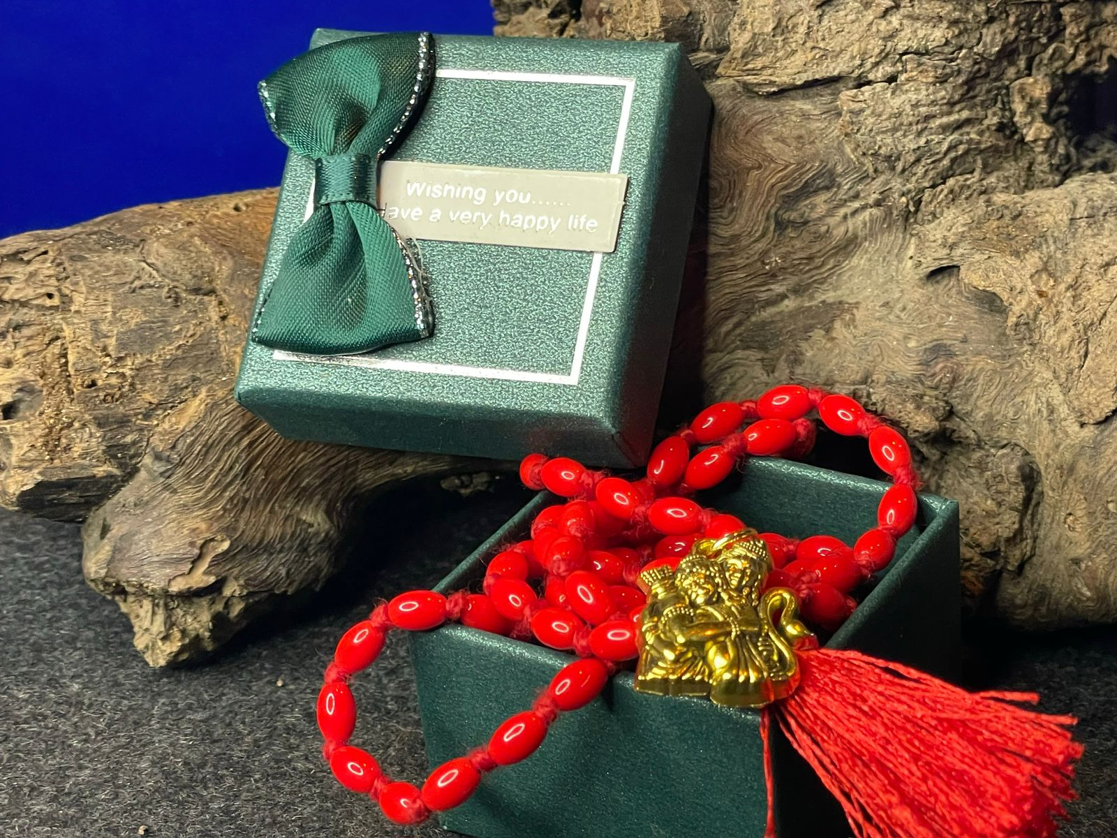 Shri Ram-Hanuman Pendant Coral Mala : Overcome Mangal Dosha