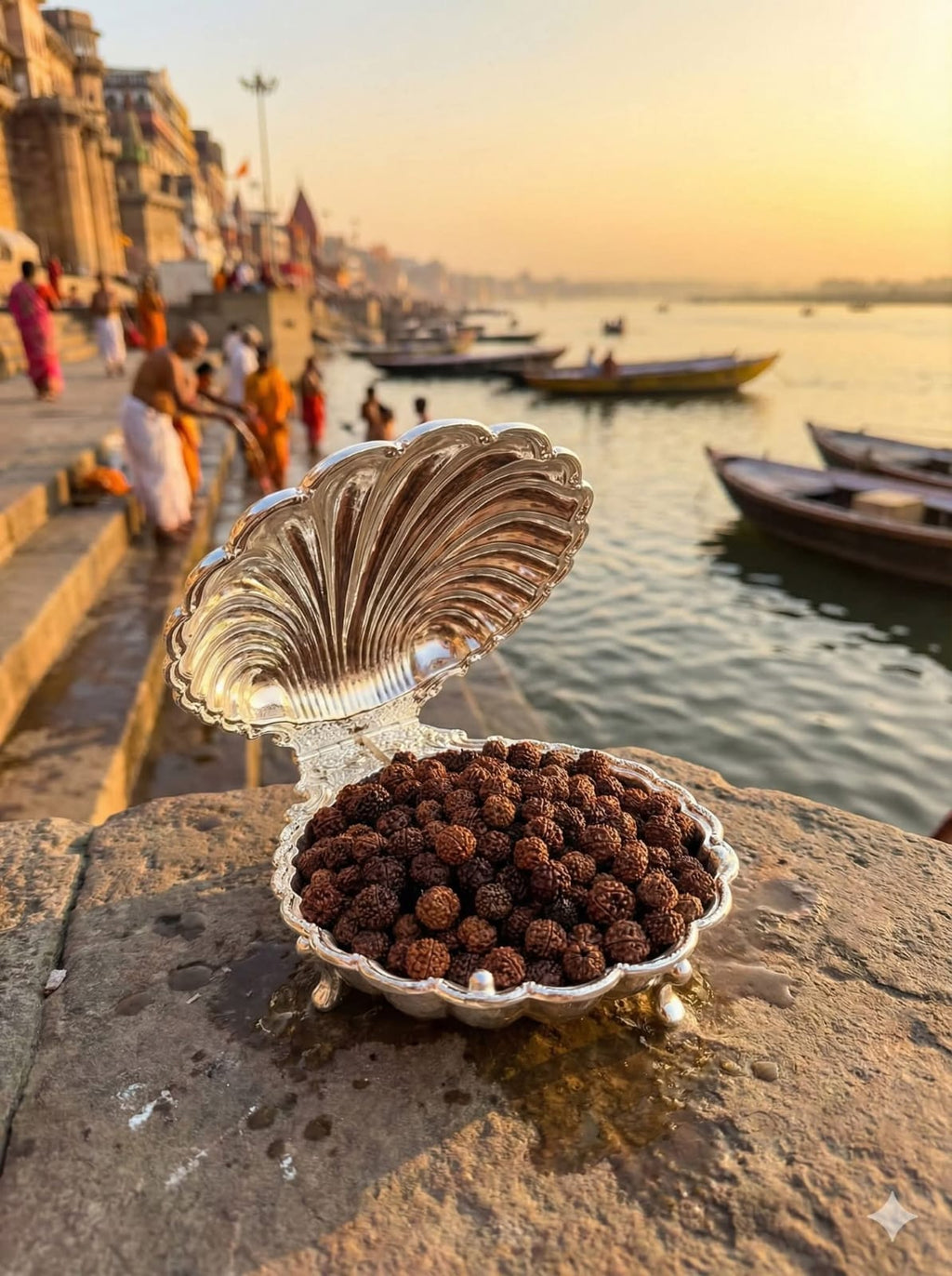7 Mukhi / Seven Face Nepali Rudraksha Kanthi Mala : Saturn Protection