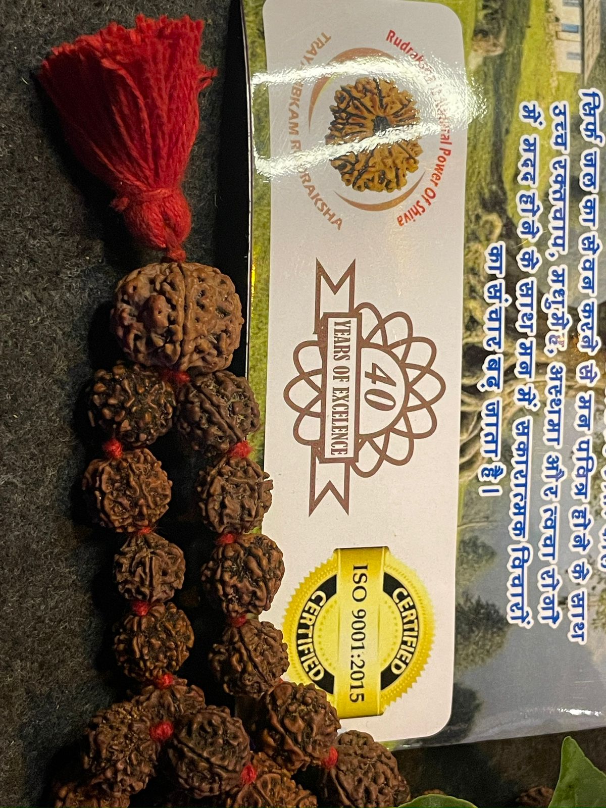 5 Mukhi Nepali Rudraksha Mala : Wearing & Chanting : Purity and Inner Peace