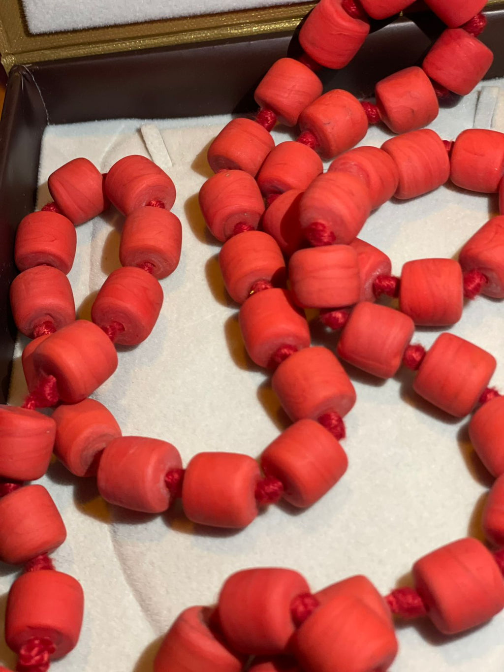 Red Stone  Pure Original  Coral Siddh Kamakhya with Bramah Gaath Mala : Overcome Fear & Nervousness